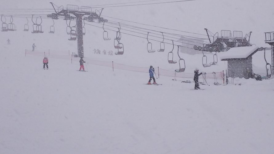 雪の学校 スキーレッスン1日目 後半