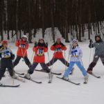 雪の学校　午後のスキーレッスン