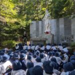３年生　林間学校１日目　富士の聖母