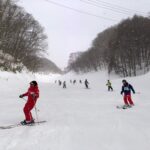 雪の学校　スキーレッスン2日目