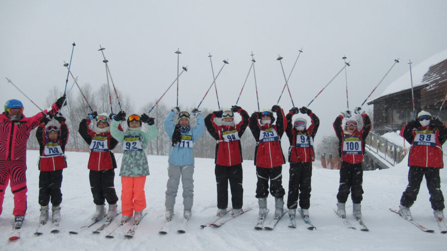 雪の学校　スキーレッスン2日目②