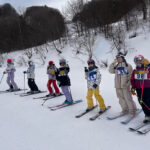 雪の学校　スキーレッスン1日目