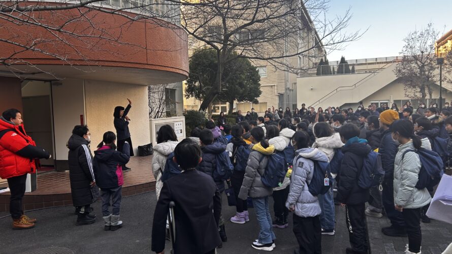 5年生 雪の学校　開校式