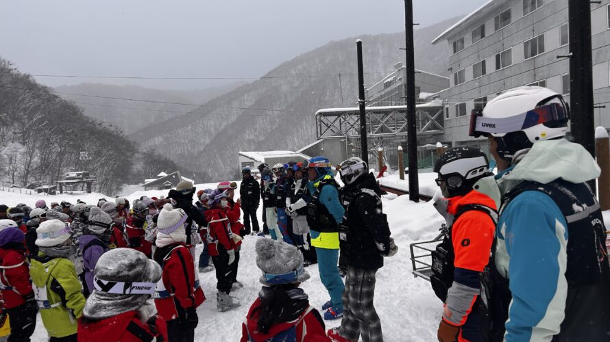 雪の学校　スキーレッスンが終了しました