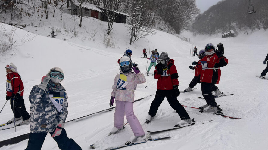 雪の学校　スキーレッスン2日目